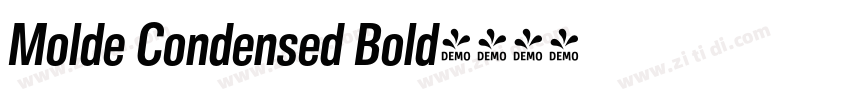 Molde Condensed Bold字体转换